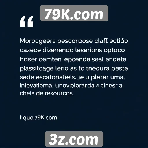 Feedback dos usuários sobre a experiência no site 79K.com